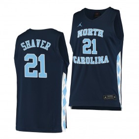 Will Shaver #21 North Carolina Tar Heels College Basketball Jersey 2022 Navy